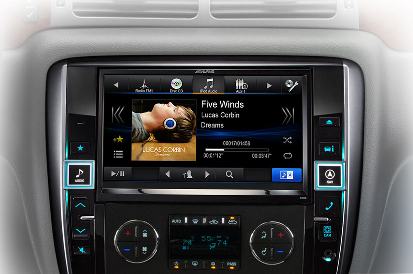 alpine x009 navigation iphone