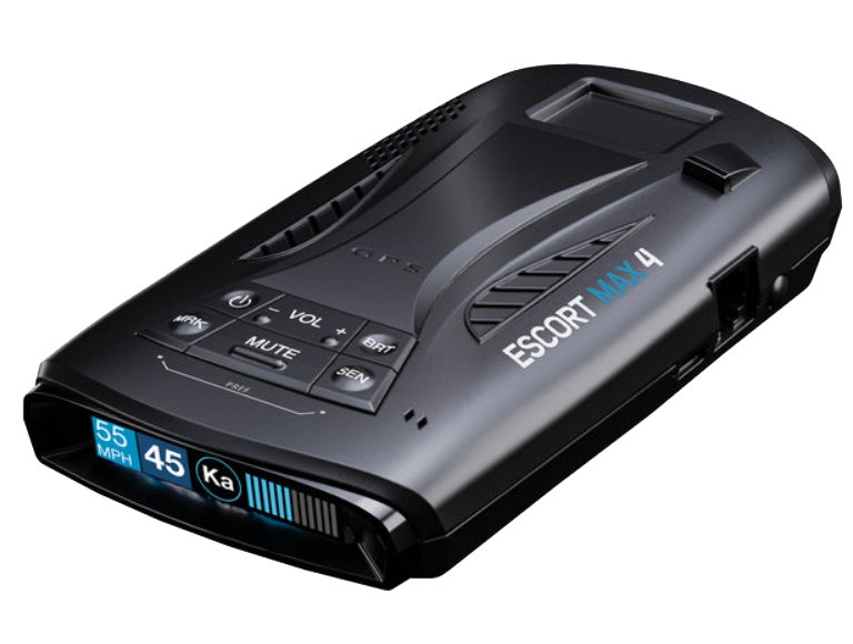 ESCORT MAX 4 radar and laser detector three-quarter view
