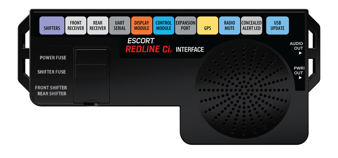 ESCORT Redline Ci 360c display controller and custom installation interface