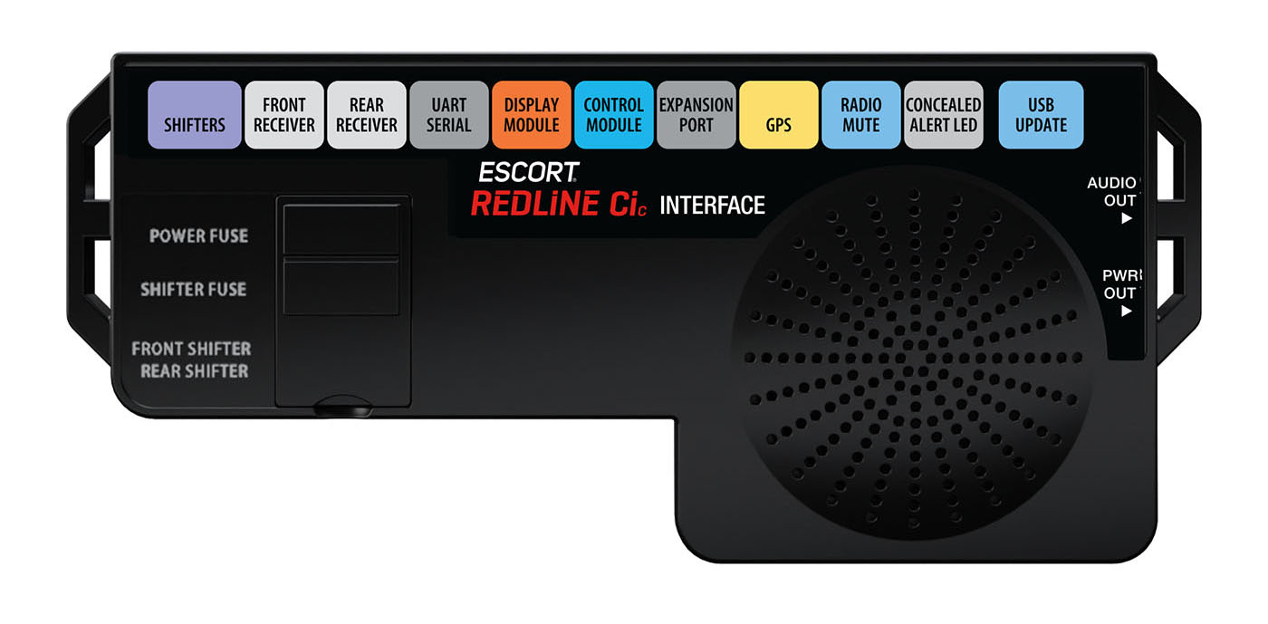 ESCORT Redline Ci-c Wi-Fi updateable interface and custom installation components