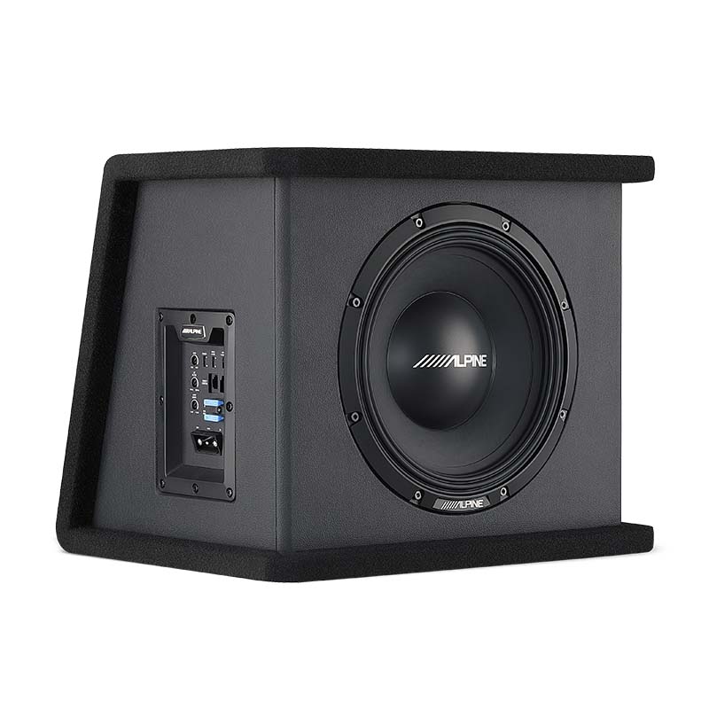 Alpine PWE-SB10 10 inch powered wedge subwoofer enclosure