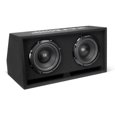 Alpine W-DB10V dual 10-inch Bass Series vented subwoofer enclosure