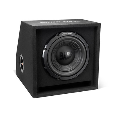 Alpine W-SB10V 10-inch Bass Series vented wedge subwoofer enclosure