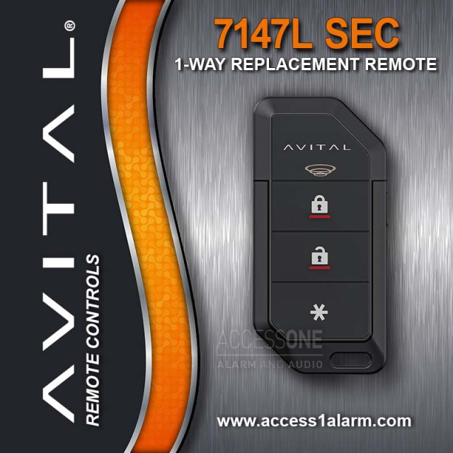 Avital 7147LSEC 1-Way Remote Control - Security Systems