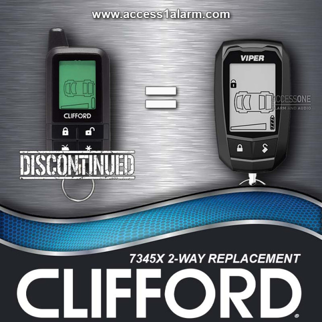 Clifford 7345X Replacement Remote Control - Viper 7347V