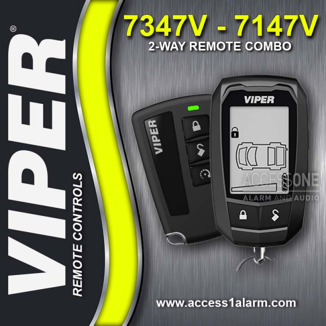 Viper 7347V + 7147VS 2-Way LCD & 1-Way Remote Control Bundle