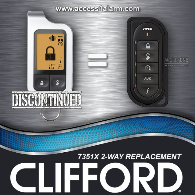 Clifford 7351X 2-Way Responder LE Remote Control 