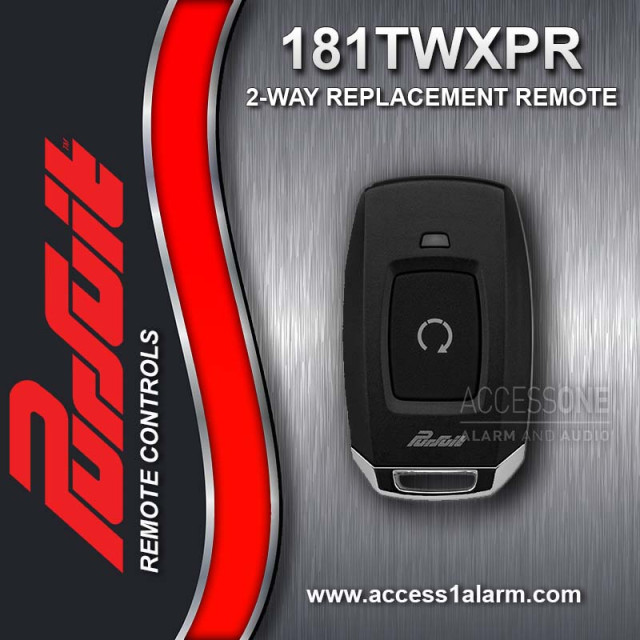 Genuine Pursuit 181TWXPR 2-way 1-button remote control, FCC ID TBQT4-SS2W