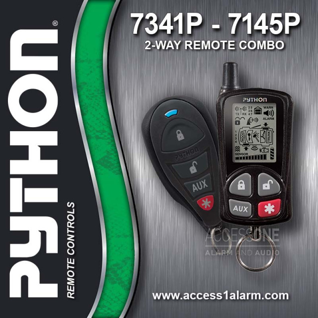 Python 7341P + 7145P 2-Way LCD & 1-Way Remote Control Bundle
