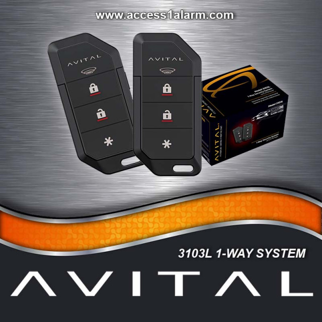 Avital 3103LX 1-Way Security System