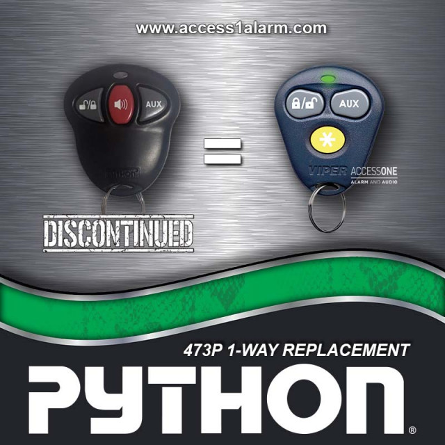 Python 473P 3-Button 1-Way Remote Control
