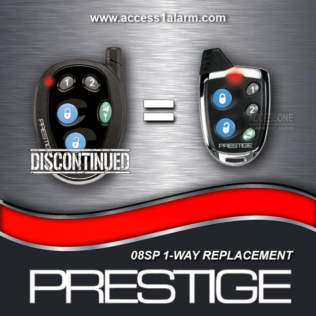 Prestige 08SP 1-Way 5-Button Remote Control Replacement