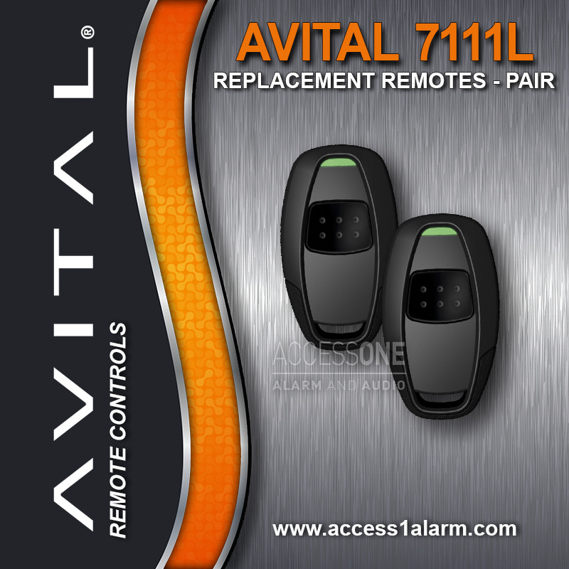 Pair of Avital 7111L 1-Way Remote Control