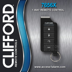 Clifford 7656X 1-Way 1-Mile Remote Control